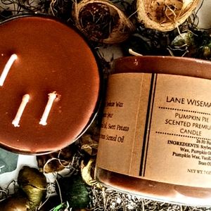 Pumpkin Pie Scented Candles Set of 2